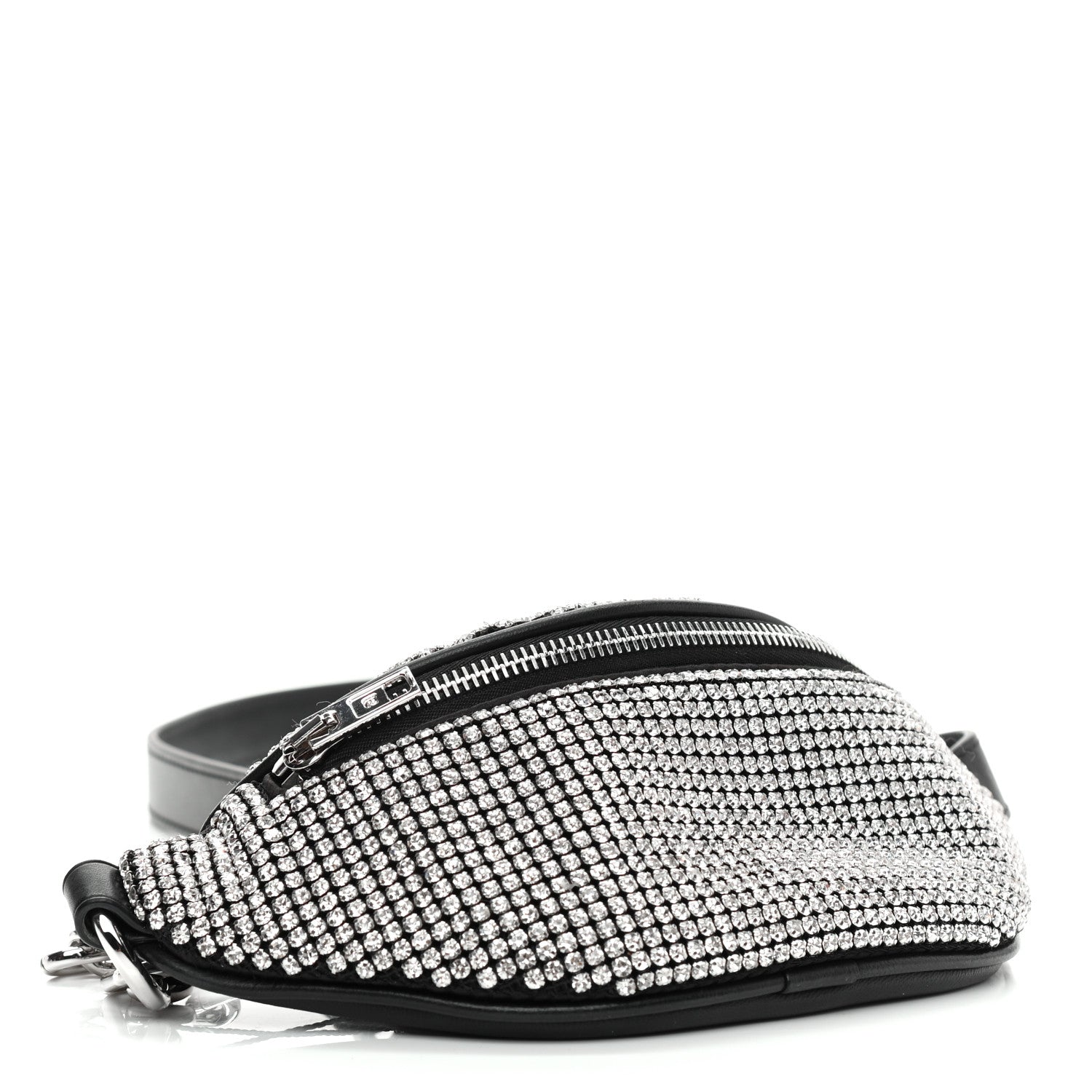 Alexander Wang Rhinestone Mesh Mini Attica Belt Bag Black 4 of 12