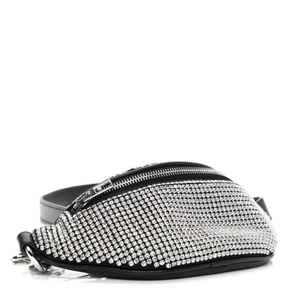 Alexander Wang Rhinestone Mesh Mini Attica Belt Bag Black 4 of 12