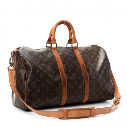 Louis Vuitton Monogram Keepall Bandouliere 45 2 of 13