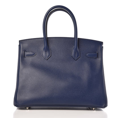 Hermes Epsom Birkin 30 Bleu Saphir 4 of 32