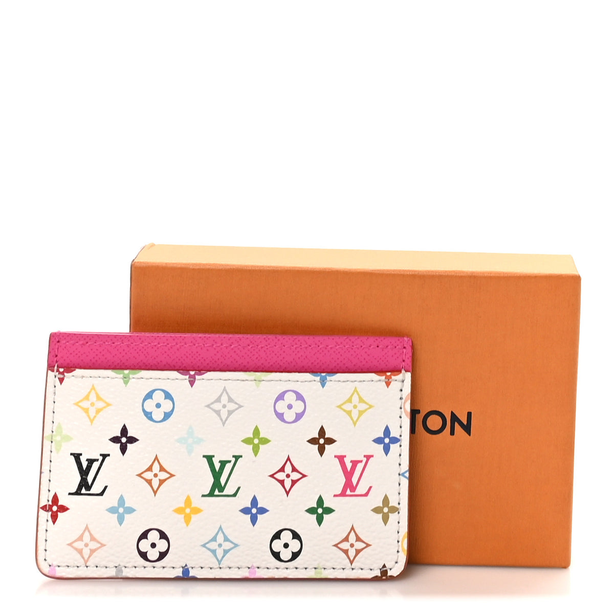 Louis Vuitton LV X TM Monogram Multicolor Card Holder Kawaii Pink 7 of 7