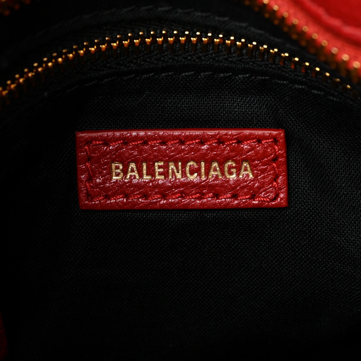Balenciaga Chevre Gold Metallic Edge Hardware Mini City Rouge Groseille 6 of 9