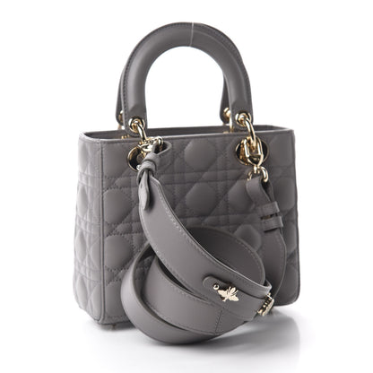 Christian Dior Lambskin Cannage Small My ABCDior Lady Dior Grey 3 of 11