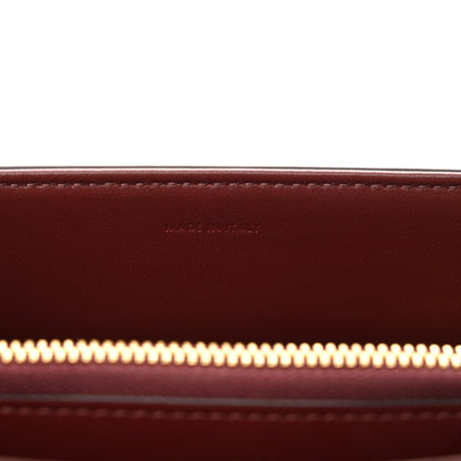 Celine Satinated Calfskin Mini 16 Top Handle Bag Light Burgundy 7 of 11