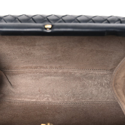 Bottega Veneta Nappa Intrecciato Chain Knot Clutch Black 5 of 9