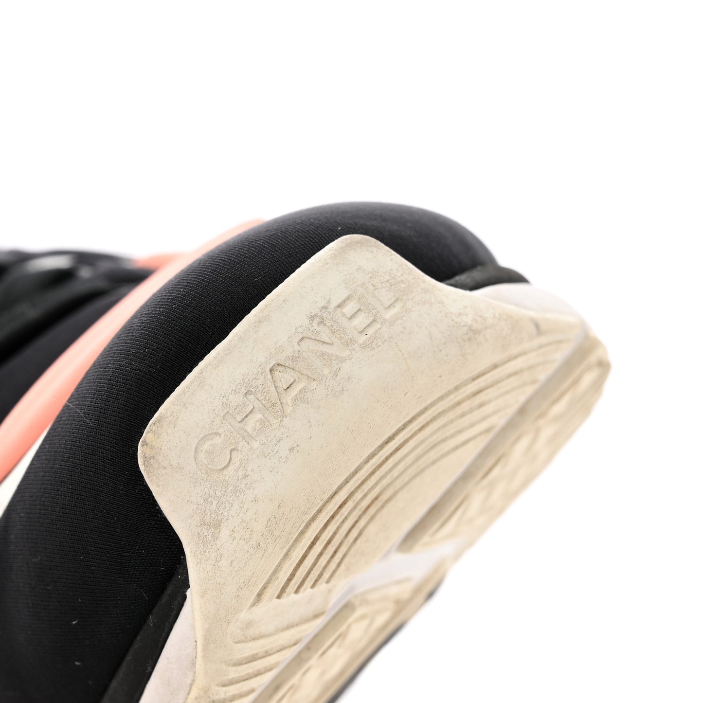 Lycra Fabric Womens CC Sneakers 38 Black White Pink