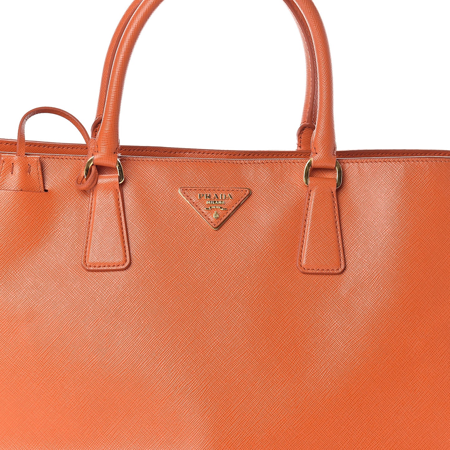 Saffiano Lux Large Tote Papaya