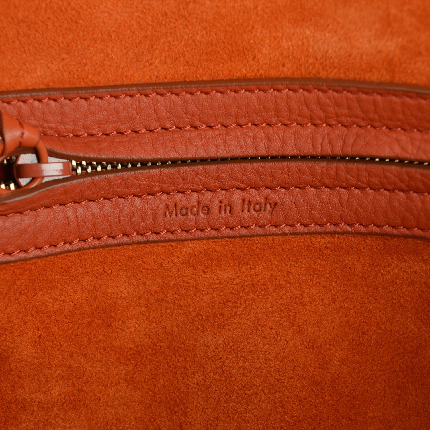 Celine Supple Calfskin Medium Phantom Luggage Orange 7 of 9