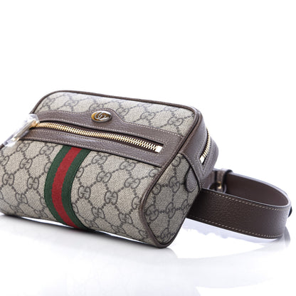 Gucci GG Supreme Monogram Web Small Ophidia Belt Bag 85 34 Dark Brown 7 of 10