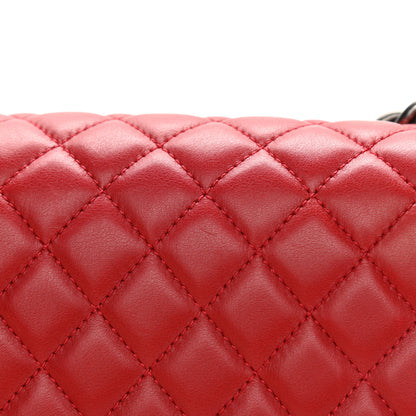 Chanel Calfskin Quilted Medium Boy Flap Red 11 of 12