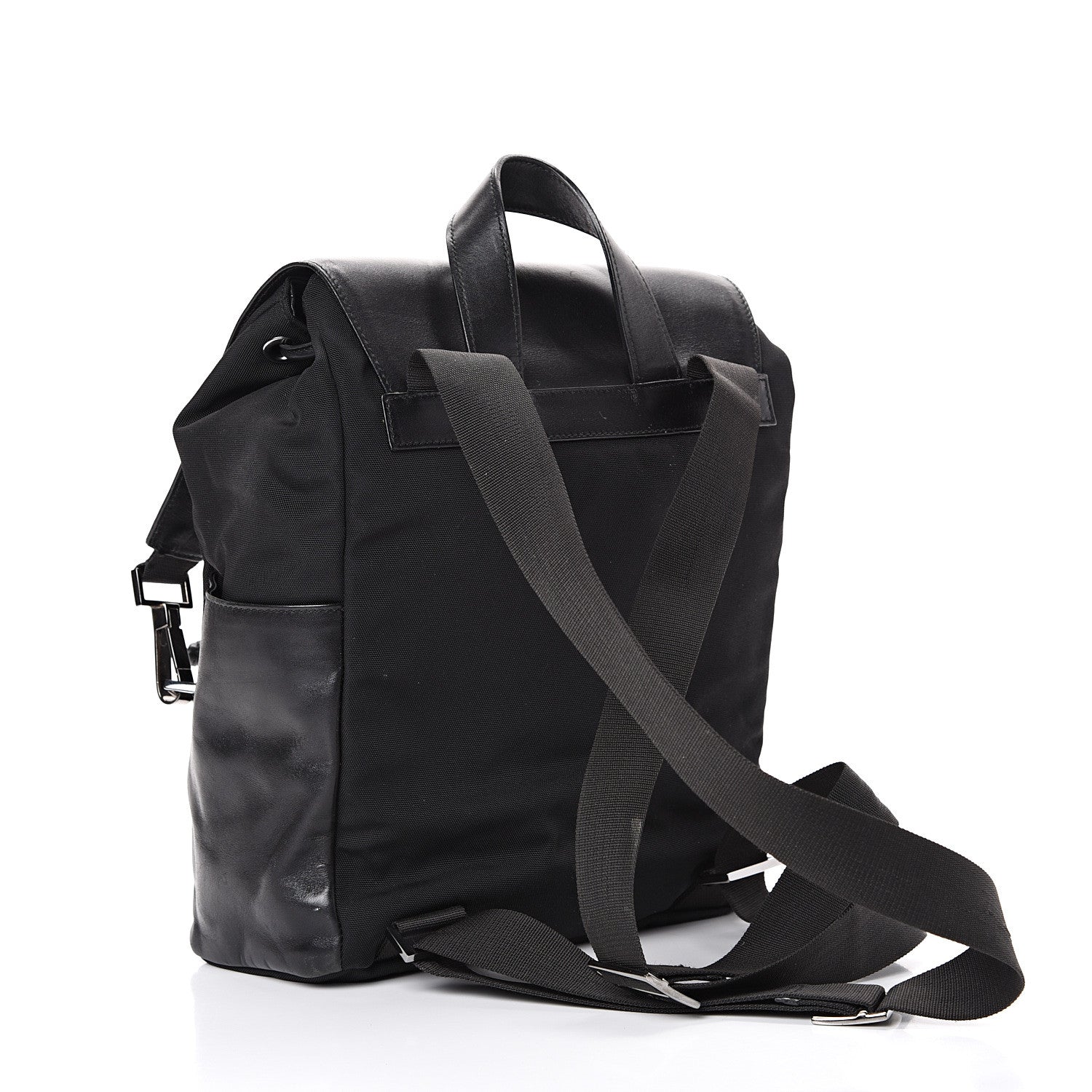 Gucci Calfskin Canvas Backpack Black 2 of 14