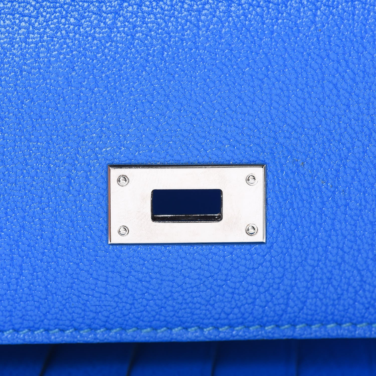 Hermes Chevre Mysore Medium Kelly Wallet Bleu Hydra 11 of 16