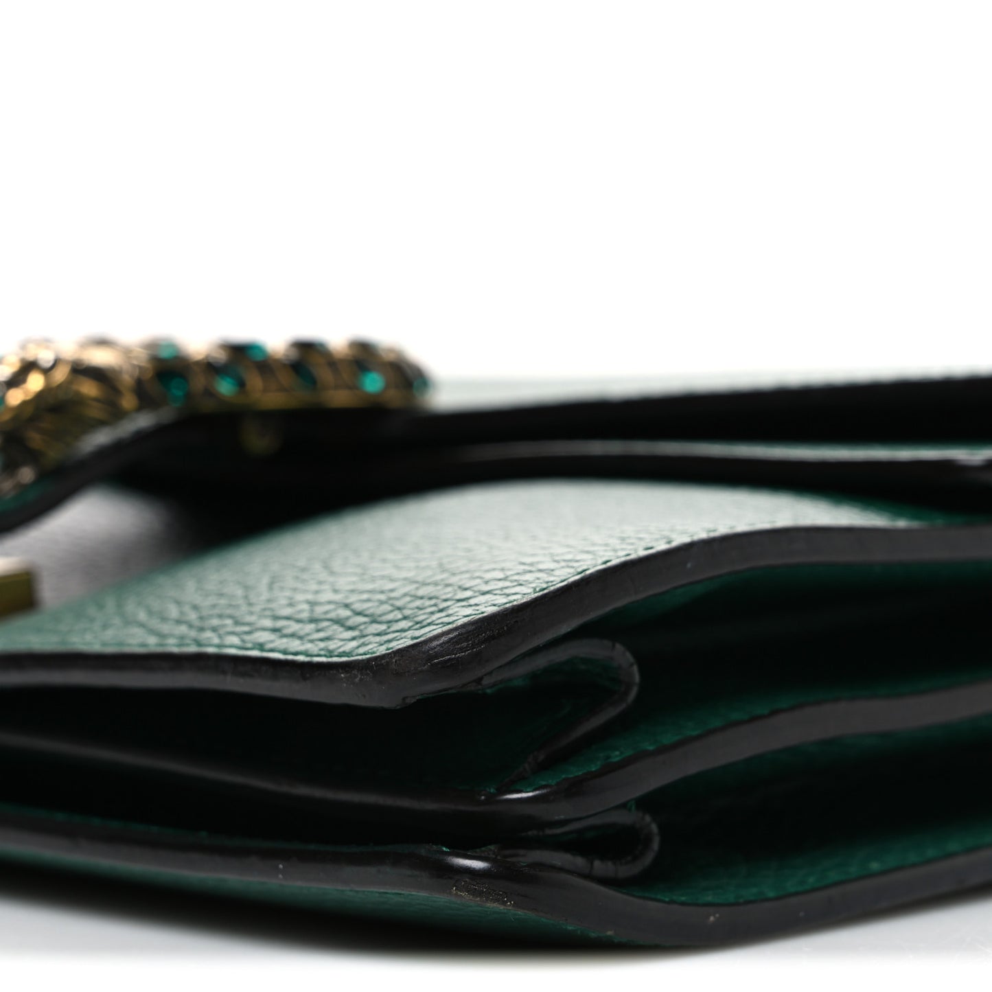 Pebbled Calfskin Small Dionysus Shoulder Bag Emerald