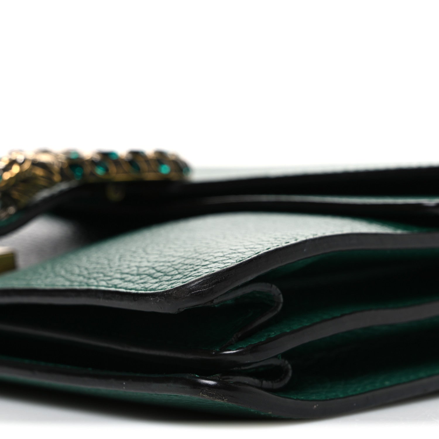 Gucci Pebbled Calfskin Small Dionysus Shoulder Bag Emerald 10 of 10