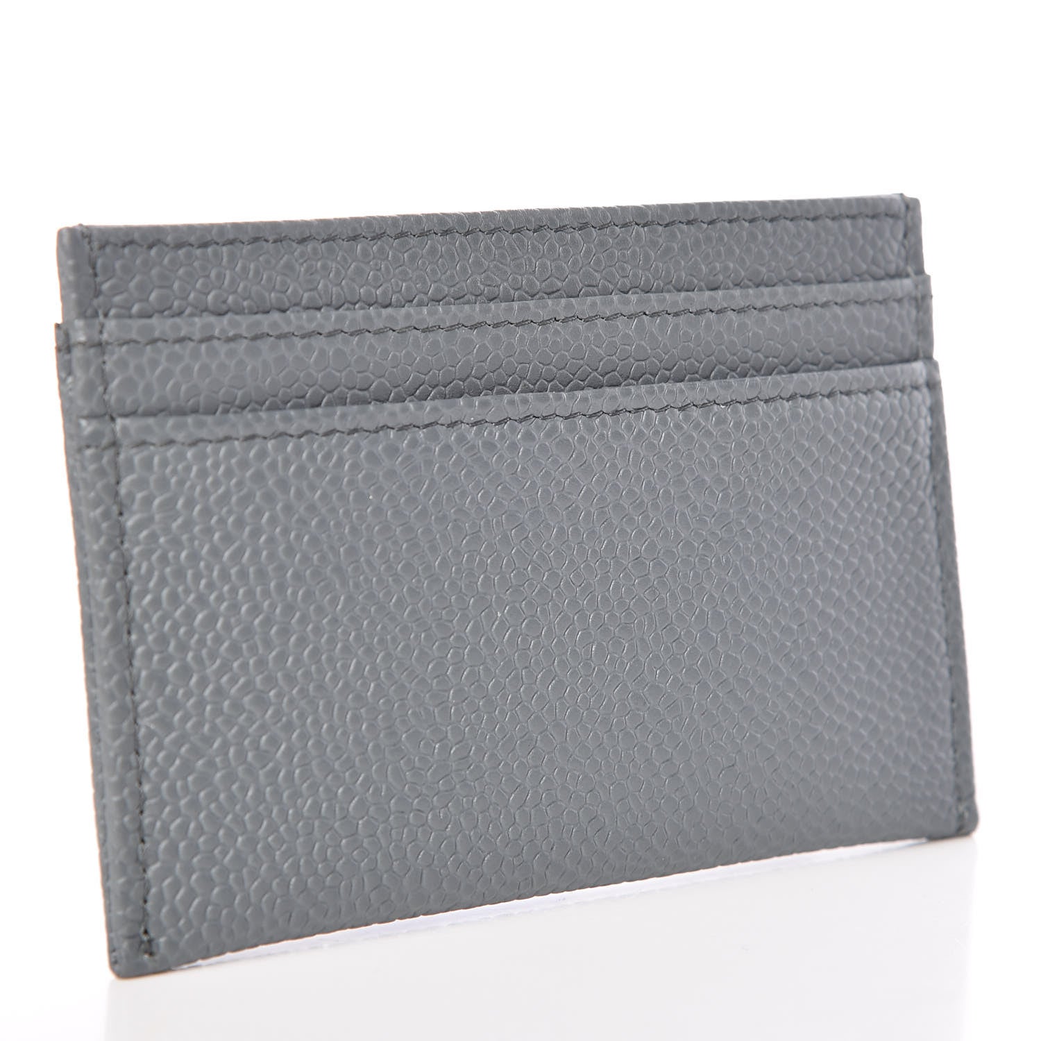 Chanel Caviar Timeless CC Card Holder Wallet Grey 4 of 8
