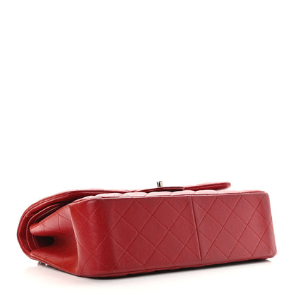 Chanel Caviar Quilted Jumbo Double Flap Dark Red 4 of 9