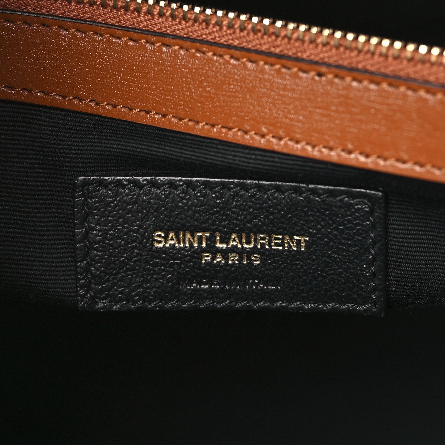 Saint Laurent Calfskin Small Manhattan Shopper Tote Brick Ebony Dark 6 of 8