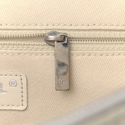 Chanel Vinyl Quilted In the Business Camera Case Light Grey 15 of 15