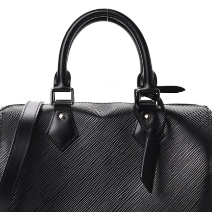 Louis Vuitton Epi Speedy Bandouliere 25 Black 9 of 9