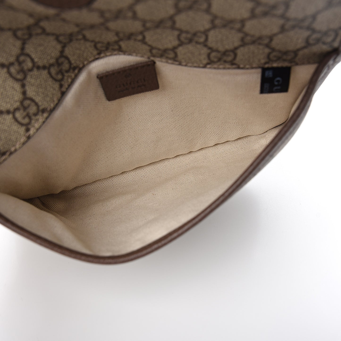 GG Supreme Monogram Neo Vintage Web Belt Bag Brown