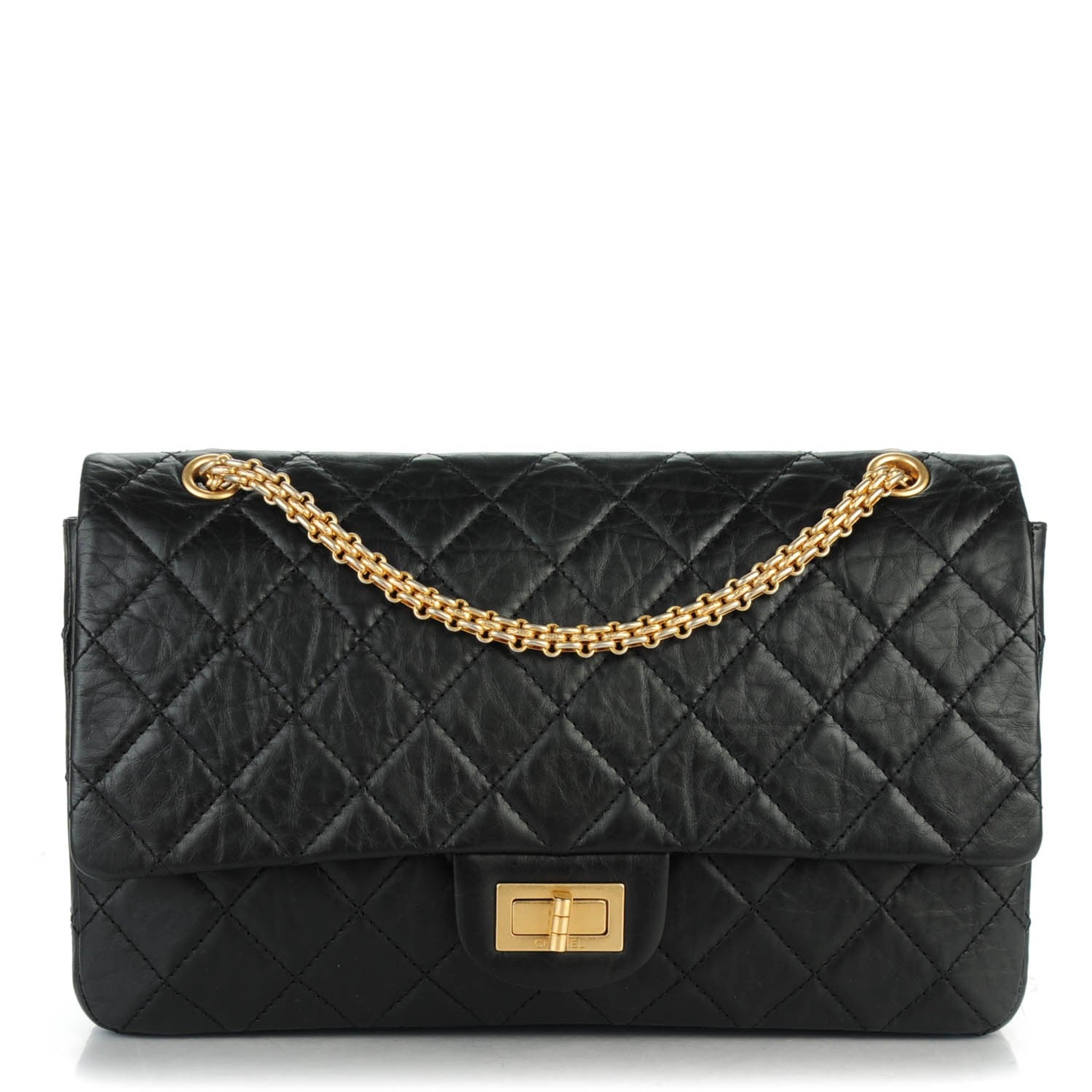 Chanel Aged Calfskin Quilted 2.55 Reissue 227 Flap Black 1 of 7