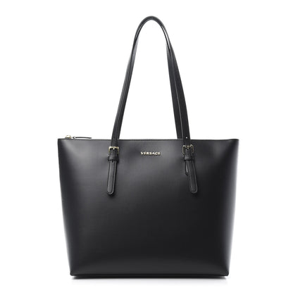 Versace Calfskin Shopping Tote Black 1 of 9