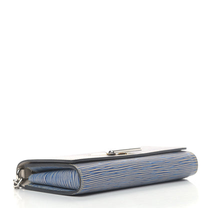 Louis Vuitton Epi Twist Chain Wallet Denim Light 3 of 7