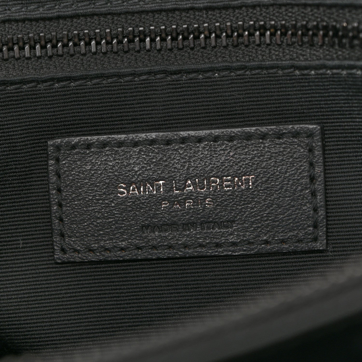 Saint Laurent Calfskin Y Quilted Monogram Monochrome Large Loulou Chain Satchel Black 6 of 13