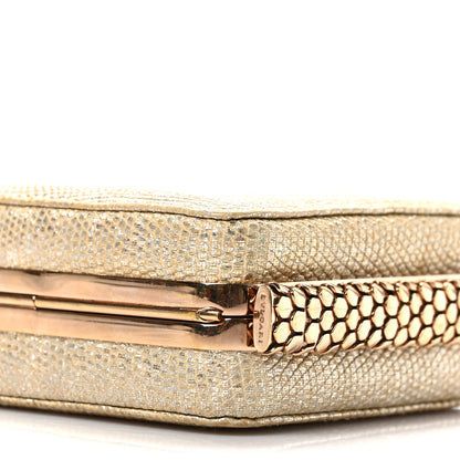 Bulgari Lizard Serpenti Hypnotic Jade Cocktail Clutch Gold 7 of 7