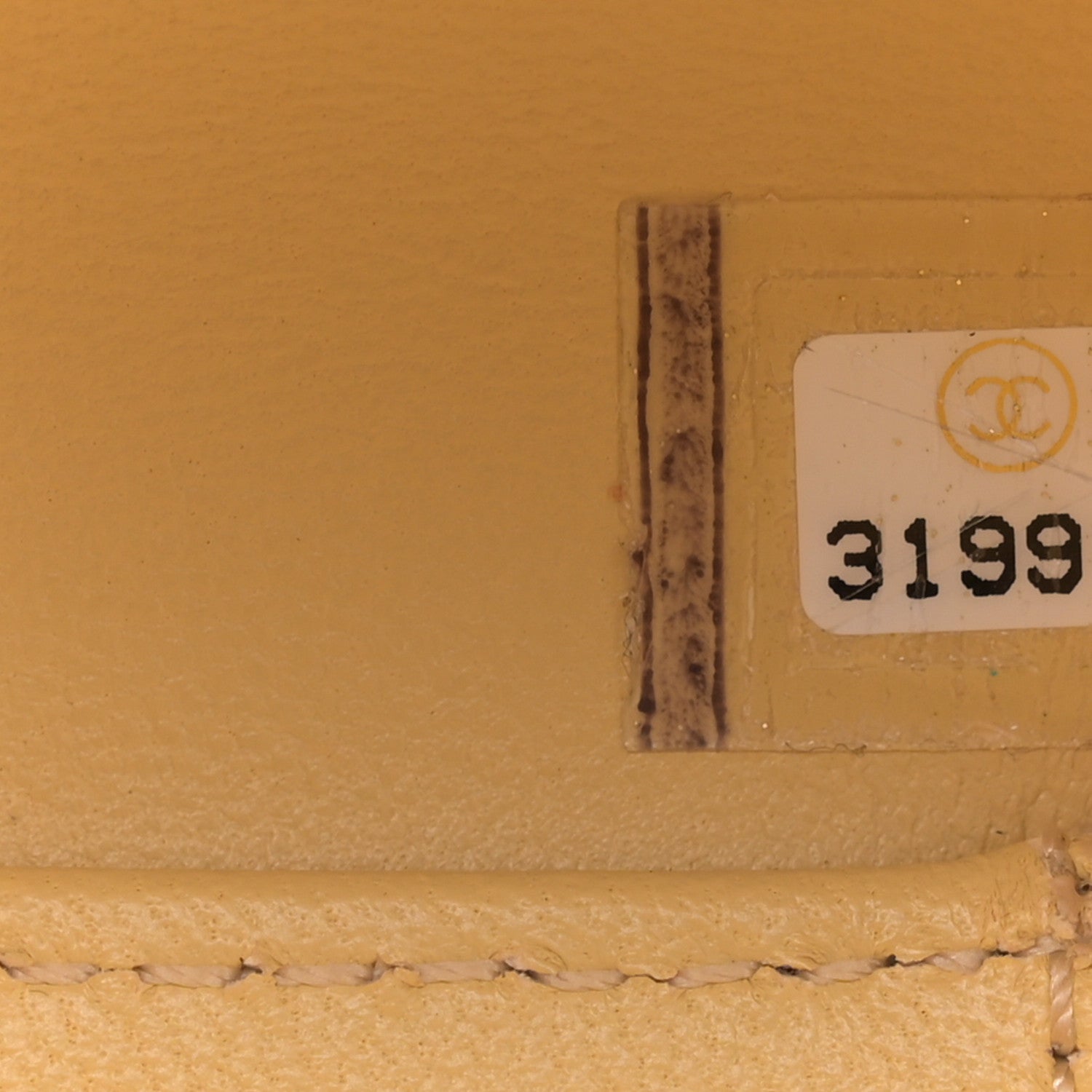 Chanel Lambskin Quilted CC Bubble Vanity Case With Chain Light Yellow 7 of 10