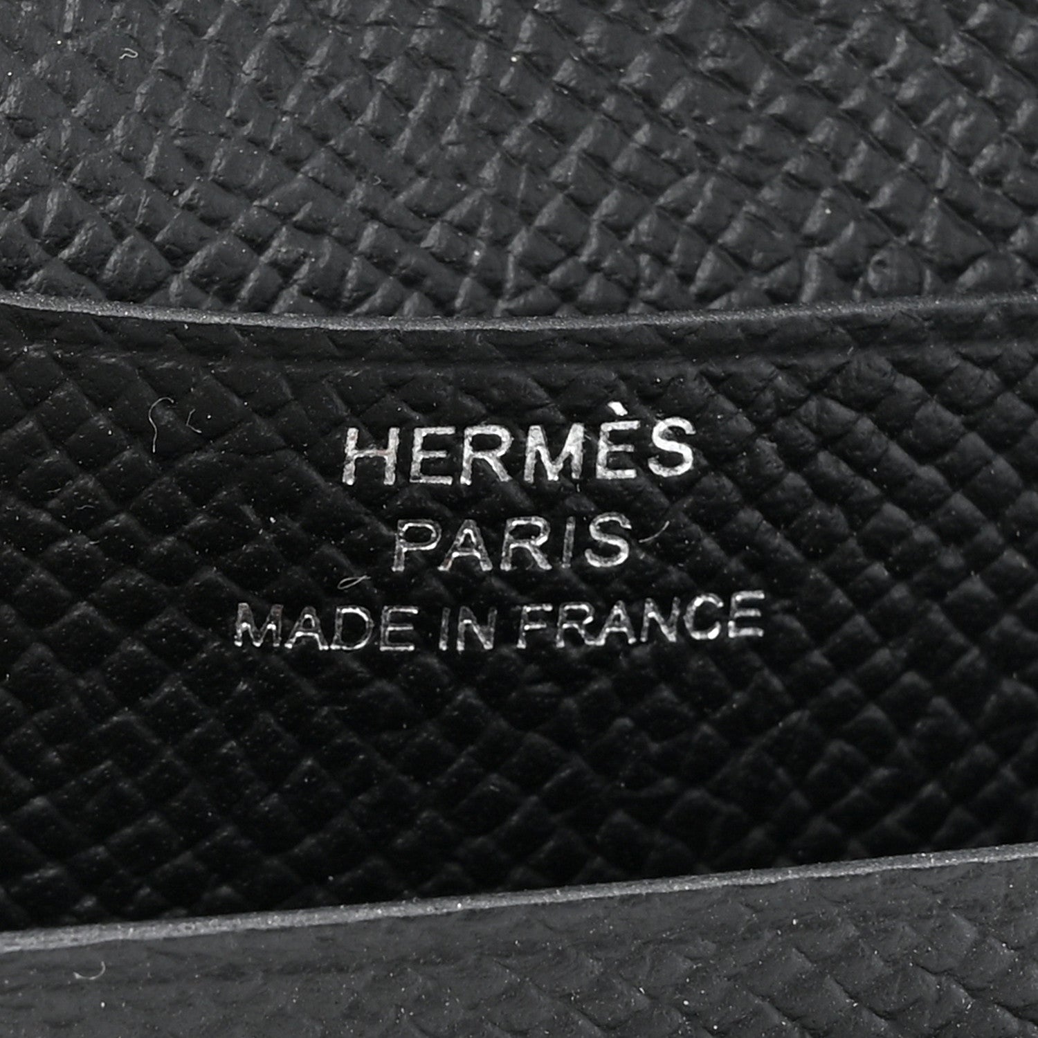 Hermes Epsom Bearn Compact Wallet Black 7 of 9