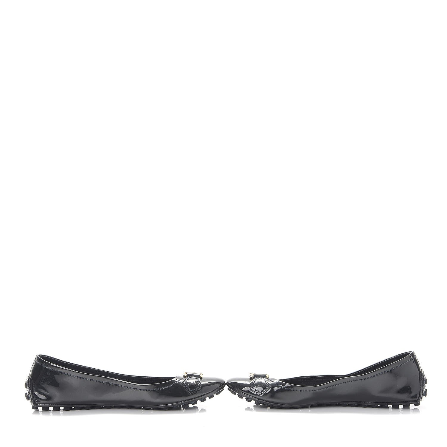Louis Vuitton Patent Calf Oxford Ballerina Flats 36 Black 6 of 12