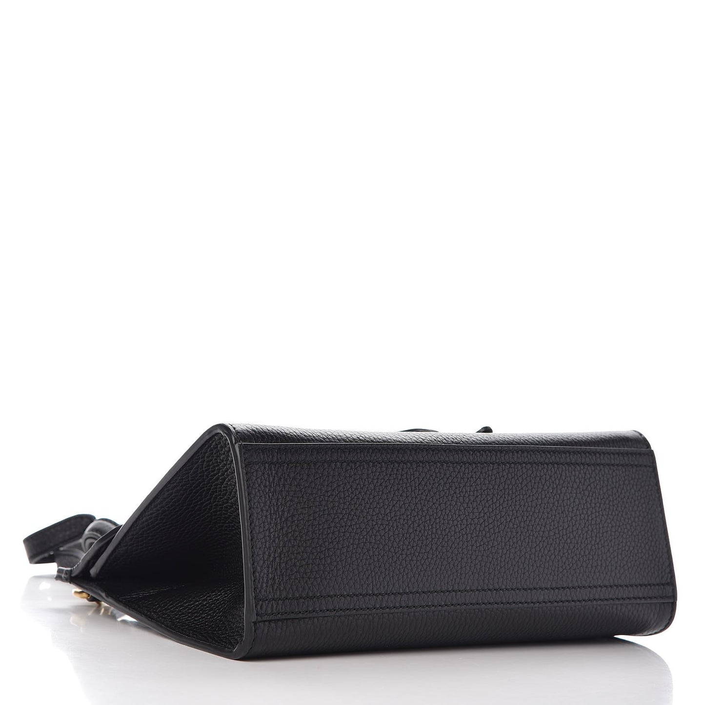 Calfskin Mini GG Marmont Top Handle Bag Black