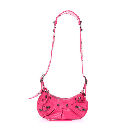 Balenciaga Agneau Arena Le Cagole Shoulder Bag XS Violet Fuxia 1 of 11