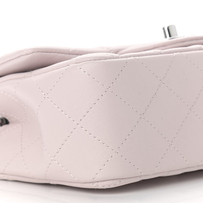 Chanel Lambskin Quilted Mini Rectangular Flap Light Purple 9 of 10