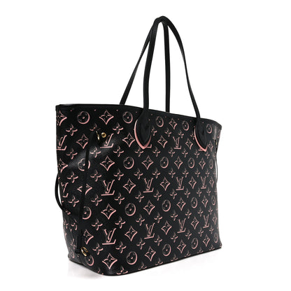 Louis Vuitton Monogram Fall For You Neverfull MM Black 3 of 9
