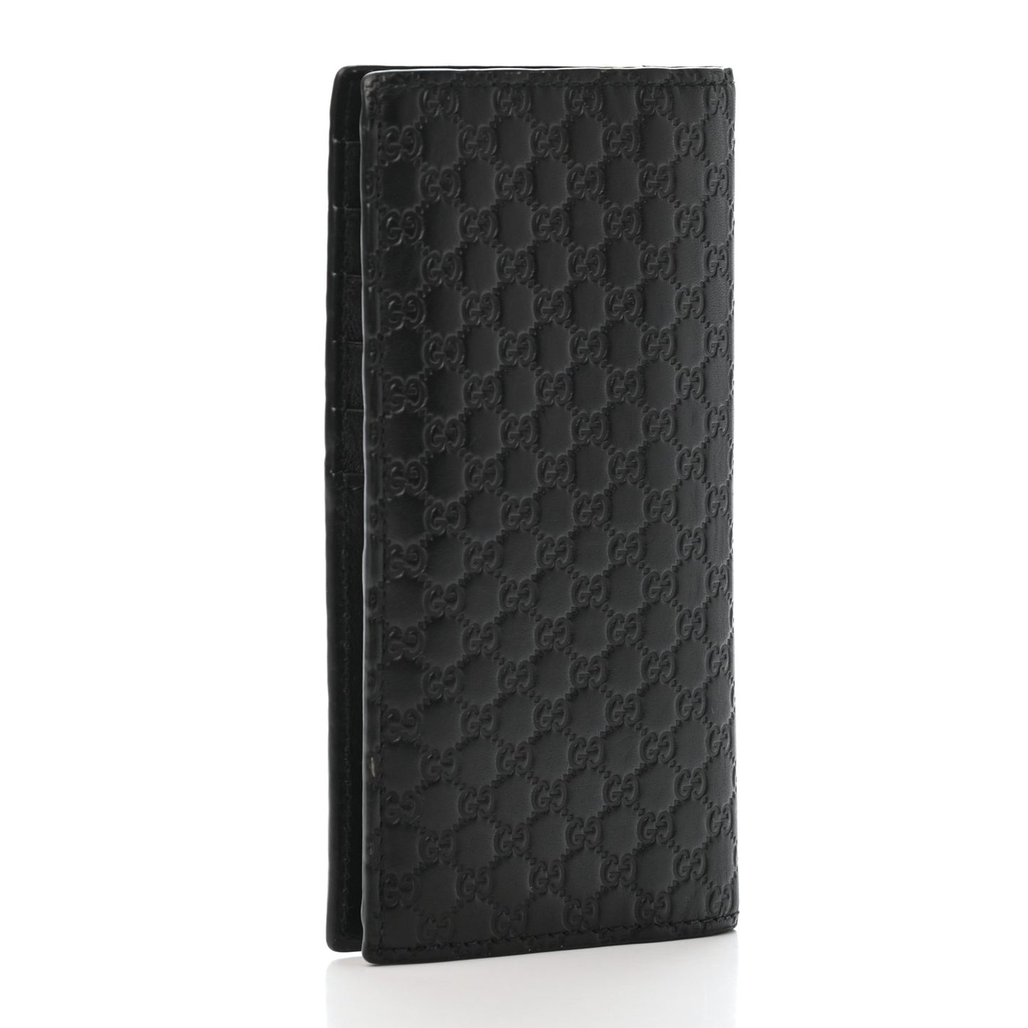 Microguccissima Bi-Fold Organizer Wallet Black