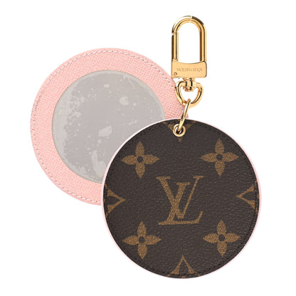 Louis Vuitton Monogram LV Mirror Bag Charm Key Holder Rose Ballerine 2 of 6