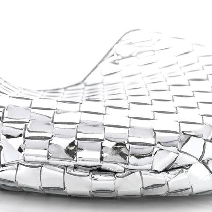 Bottega Veneta Mirror Laminated Nappa Intrecciato Sardine Bag Silver 9 of 10