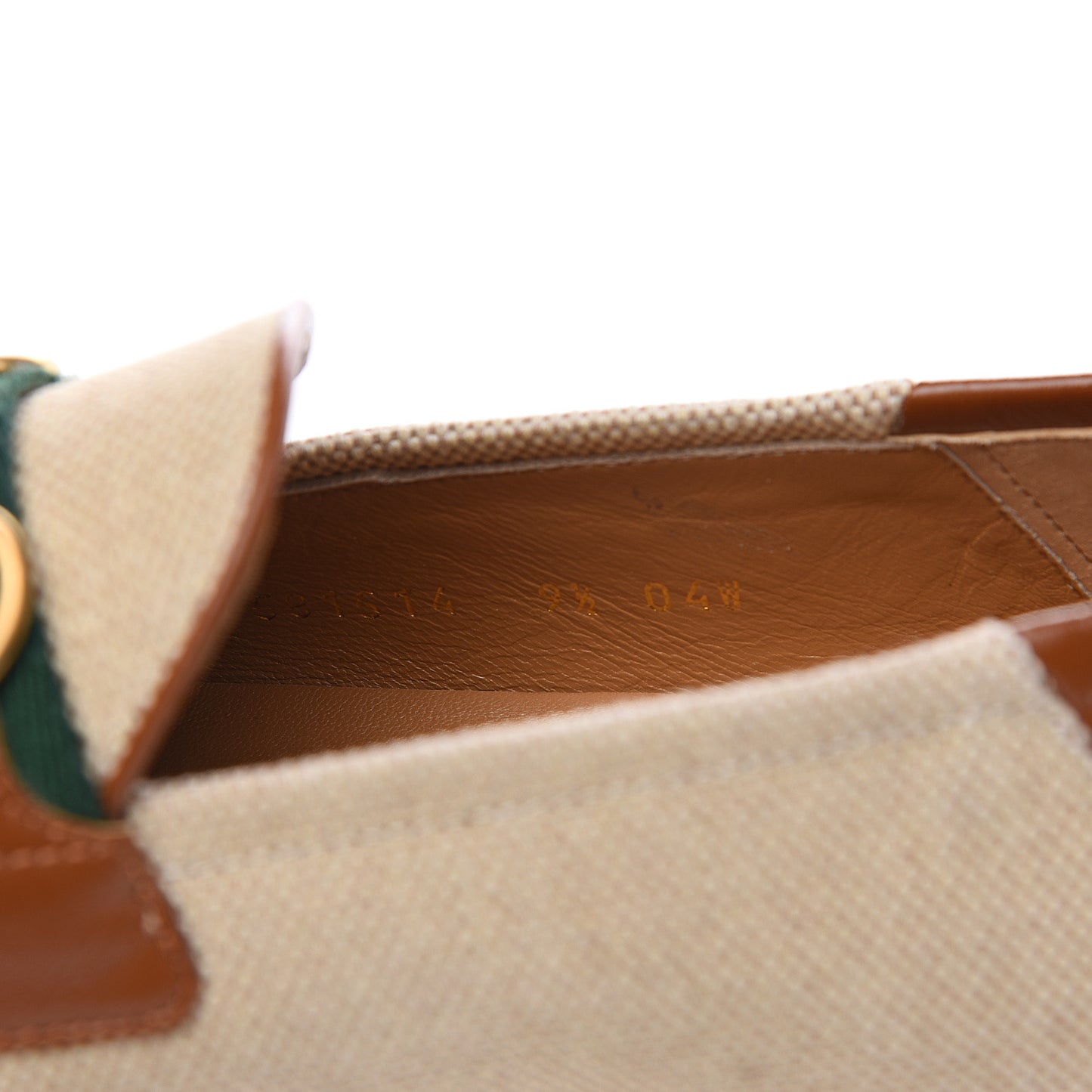 Canvas Web Mens Brixton Horsebit Loafers 9.5 Sand Light Cuir