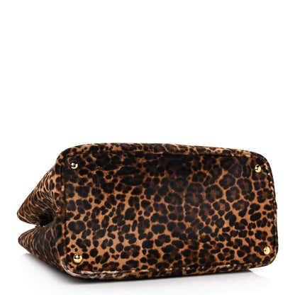 Prada Calf Hair Leopard Print Shoulder Bag Avorio 3 of 9