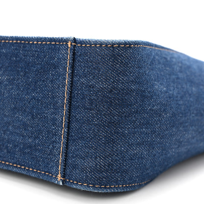 Stella McCartney Eco Alter Denim Perforated Logo Mini Crossbody Orion Blue 9 of 9