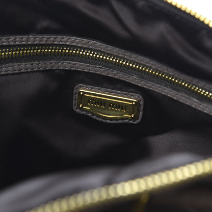 Miu Miu Nappa Chevron Grommet Tote 8 of 9