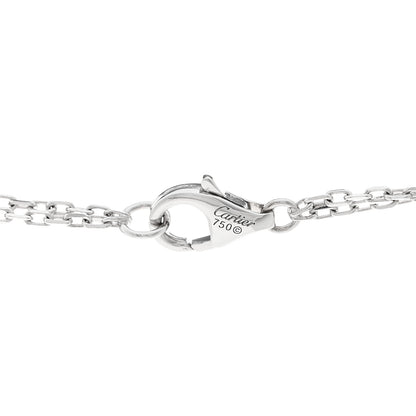 Cartier 18K White Gold 2 Diamond LOVE Necklace 4 of 4
