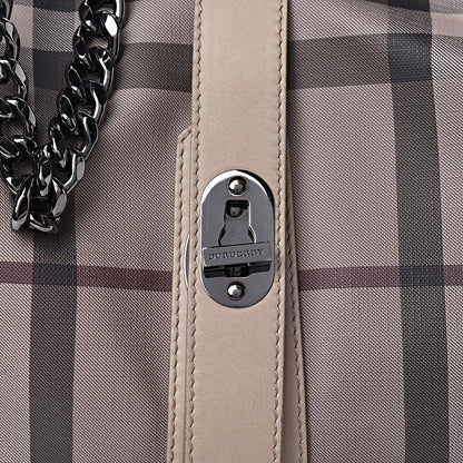 Burberry Smoked Check Medium Weatherby Hobo Trench 16 of 16