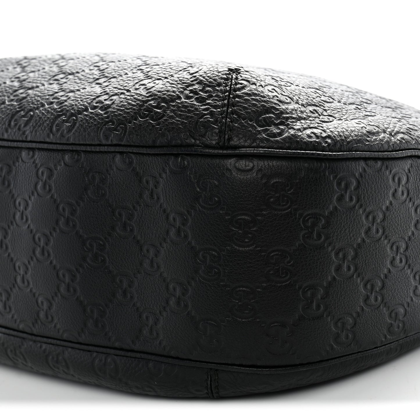 Guccissima Large New Ladies Web Hobo Black