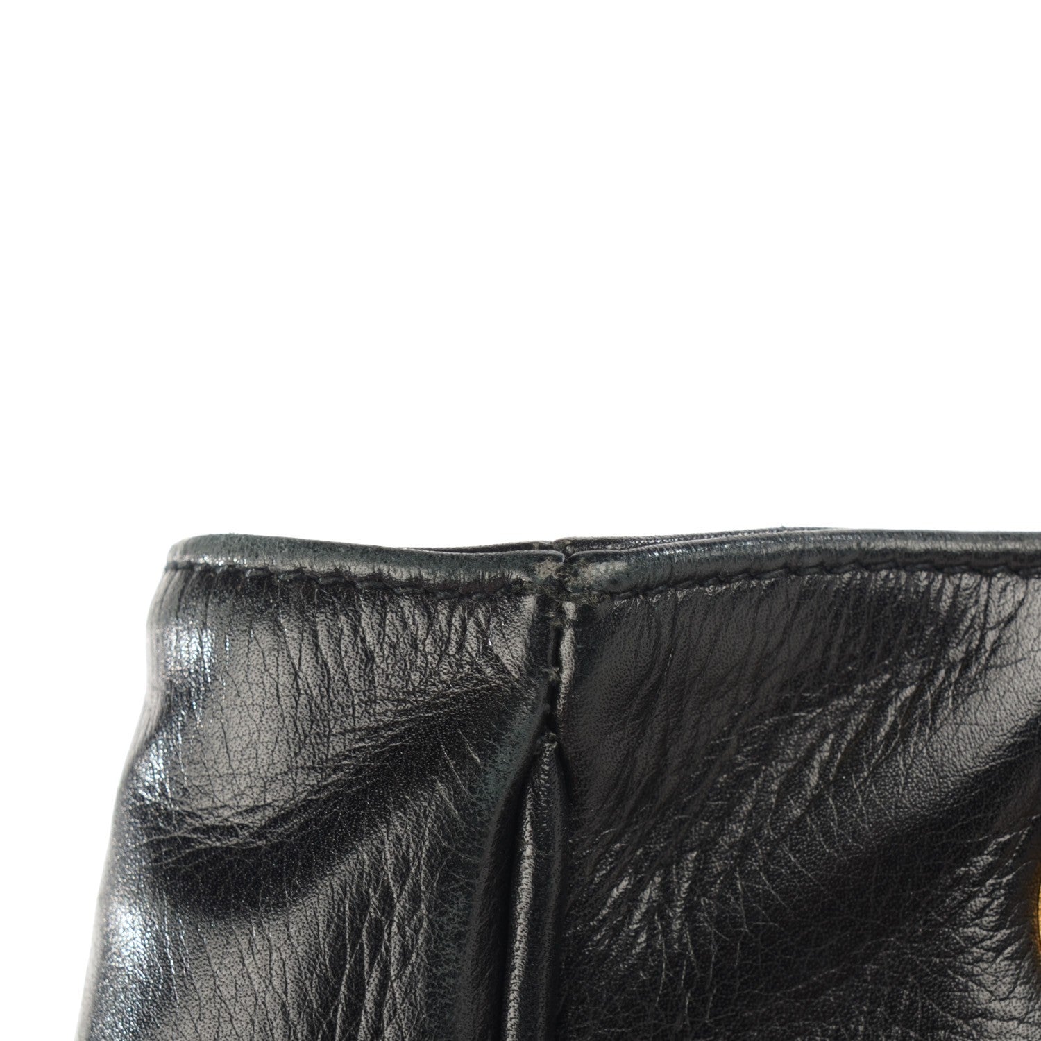 Chanel Lambskin Shopping Tote Black 15 of 17