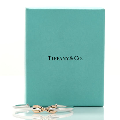 Tiffany Sterling Silver 18K Rose Gold Infinity Cuff Bracelet 4 of 4