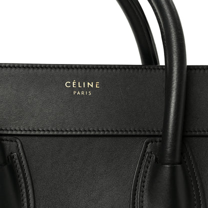Celine Smooth Calfskin Mini Luggage Black 8 of 11