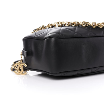 Chanel Lambskin Quilted All About Chains Camera Bag Black 8 of 11